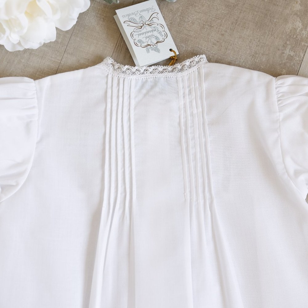 Newborn White Dress Day Gown Feltman Brothers Coming Home Outfit Portraits NWT - Picture 5 of 5